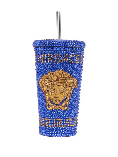 versace medusa blue cup|Versace logo medusa meaning.